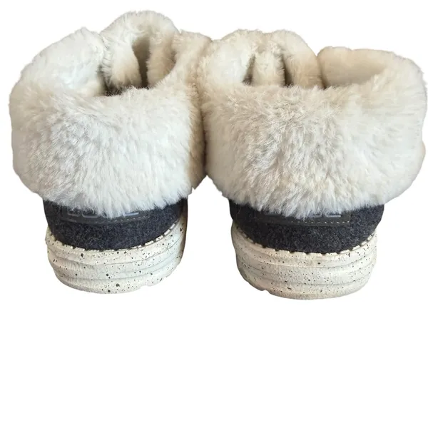 Hey Dude Britt Womens Faux Fur Lined Slip On Shoes Gray Cozy Casual‎ - Size 8 - Image 9
