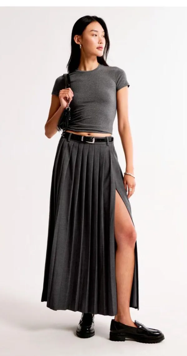 Abercrombie Pleated Maxi Skirt - Image 5