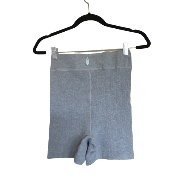 NWT FREE PEOPLE X FP MOVEMENT Free Throw Shorts In Heather Grey - Image 10
