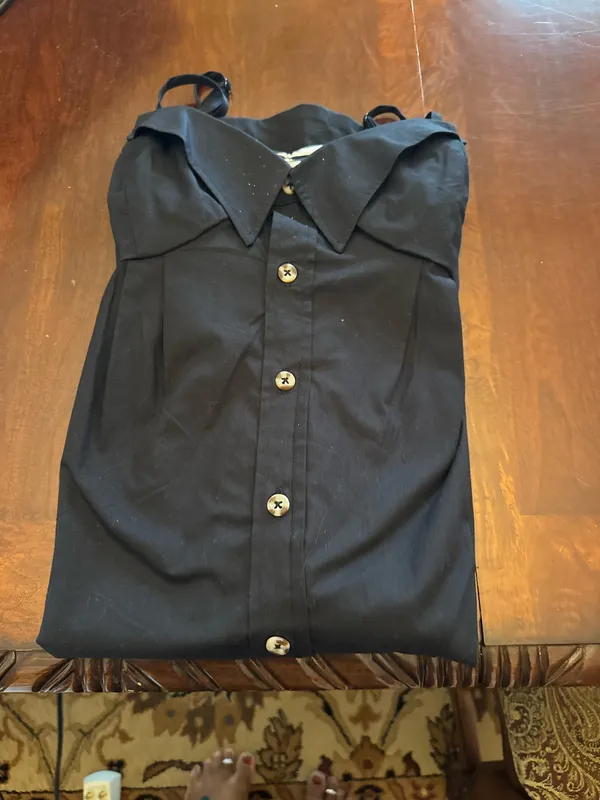 Anthropologie Maeve sleeveless button-front poplin mini dress - Image 6