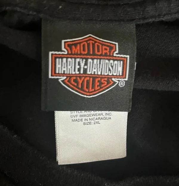 HARLEY DAVIDSON Plus Size Black Widow Womens Long Sleeve T Shirt‎ |2XL - Image 6