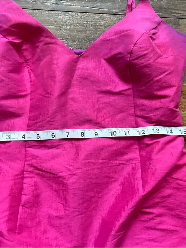 Lulu's Fuchsia Pink iridescent Mini Dress medium - Image 5