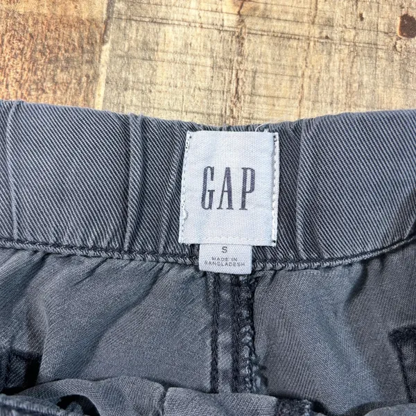 GAP Blue 100% Lyocell Twill Pull On Utility Shorts Drawstring Waist Small Gorp - Image 5