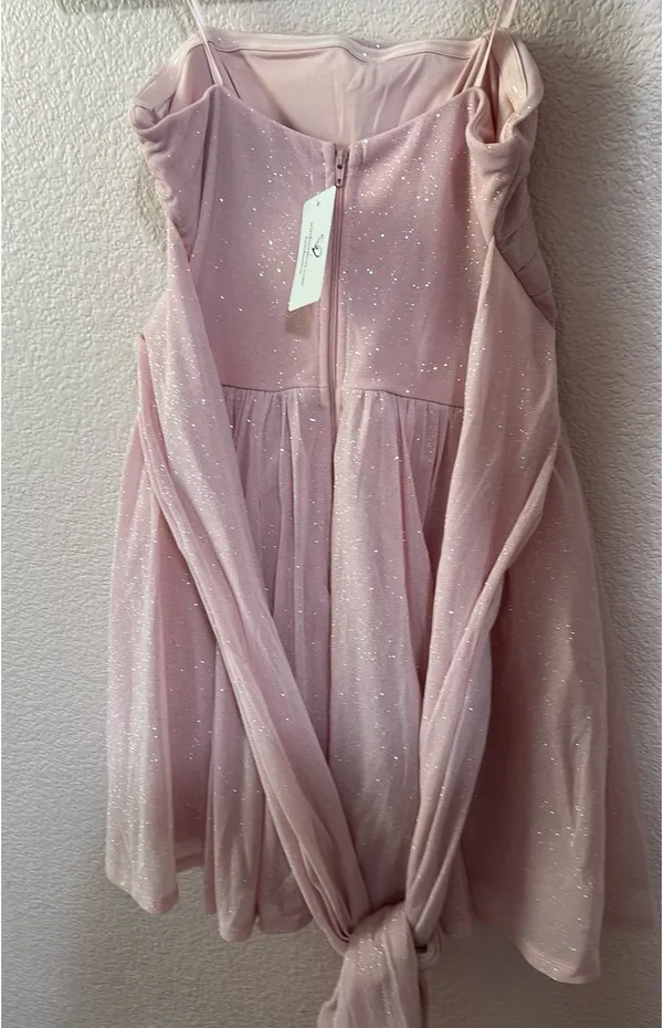 NWT Pink Windsor Dress Mini Glitter bow tie back - Image 2