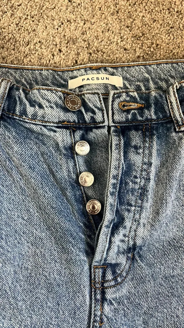 PacSun Denim Blue Jeans High-Rise straight - Image 6