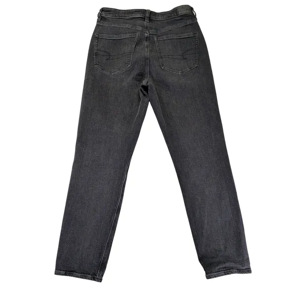 American Eagle Strigid Mom Jean Women 6 Regular‎ Washed Black High Rise - Image 2