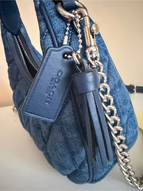 Coach Carmen Denim Quilted Mini Bag - Image 3