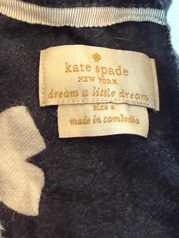 Kate Spade Navy Bow Print Pajama set - Soft Cozy Sleepwear - Image 3