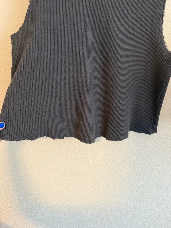 Skims Heavy Waffle Crewneck Tank Top - Image 8