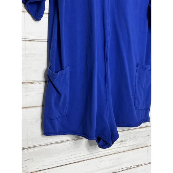 Free People Hot Shot Tee Romper Electric Shock Blue Oversized One Piece XS - Image 10
