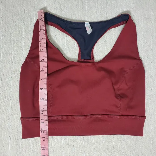 Free People FP Movement Top Maroon Racerback‎ Criss Cross Athletic Top Size S - Image 4