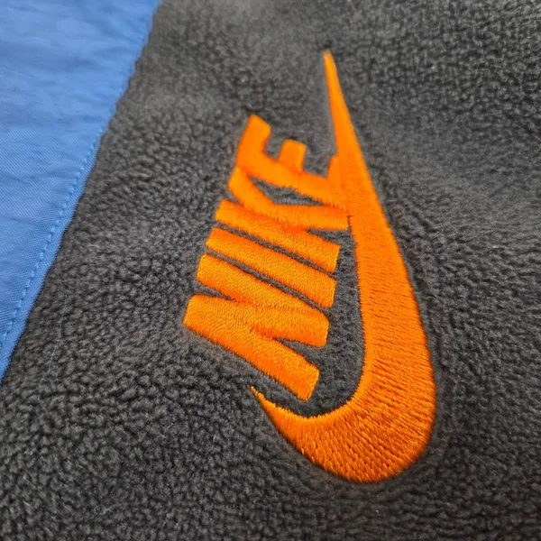 Nike Polar Fleece Half Zip Blue Orange Size‎ XL - Image 9