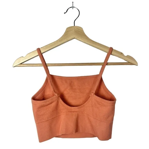 Boutique Orange Ribbed‎ Cropped Athletic Tank Top XS - Image 2