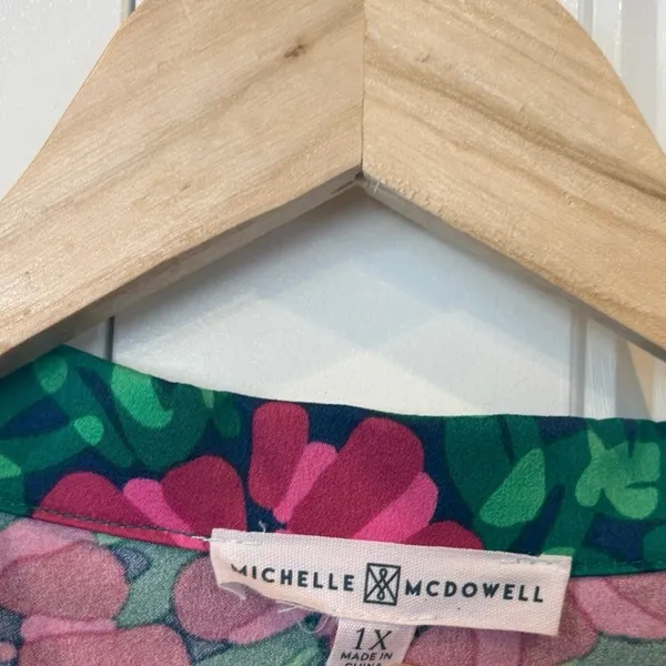 Michelle McDowell‎ Pink Floral Dress Size 1X - Image 6