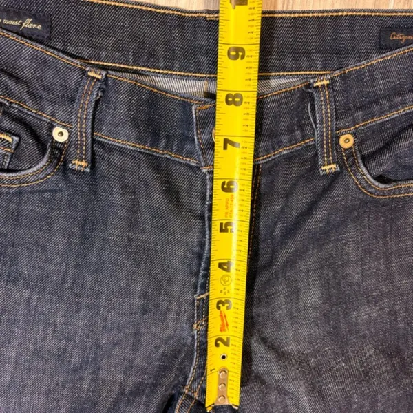 7 For All Mankind Anniversary Nic Nac 109 Stretch Low-Rise Stretch Flare - 32 - Image 8