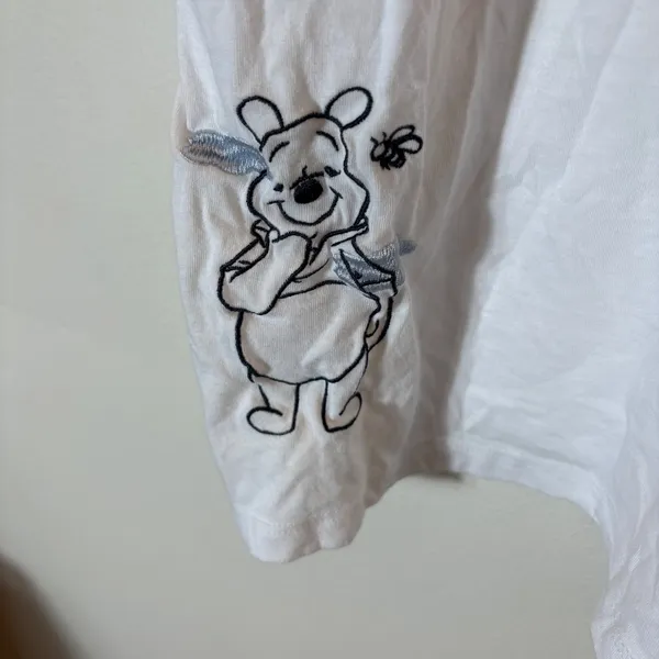 Disney Winnie the Pooh Eeyore‎ Embroidered White T-Shirt XL - Image 7
