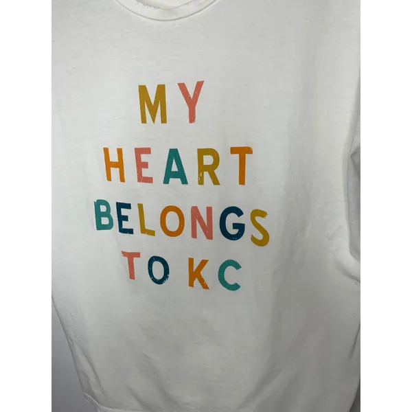 Alternative Apparel My Heart Belongs To Kansas City Graphic Tee T Shirt Sz Mediumx - Image 7