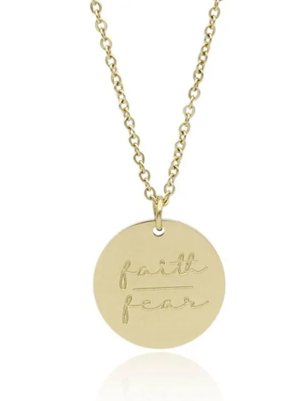 Faith Over Fear Necklace - Image 2
