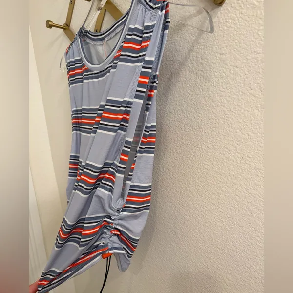 NWT Free People Movement Tempo Sport Mode Muscle Tee Small Wave Stripe Steel - Image 9