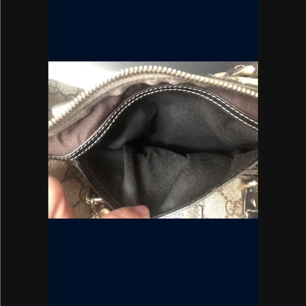 Authentic Gucci Brown and Bronze Supreme GG monogram Boston Bag - Image 5