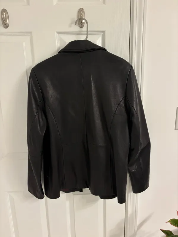 Liz Claiborne Genuine Leather Jacket Blazer - Image 2