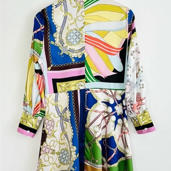 ZARA Women Short Printed Mini Dress nwt - Image 5