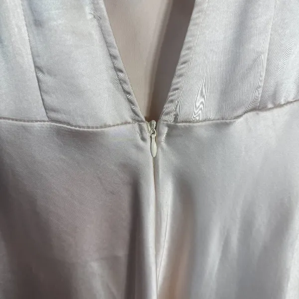 Hello Molly Expressed Permission Mini Dress Women's XS 2 Champagne Satin NWT - Image 15