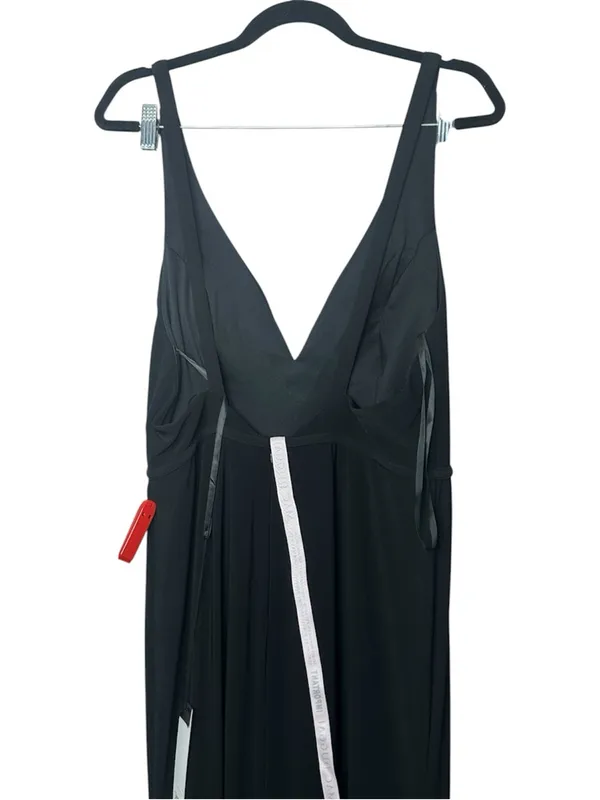 IEENA Mac Duggal Plunge Neck High Slit Gown Dress Size 10 NWT - Image 6