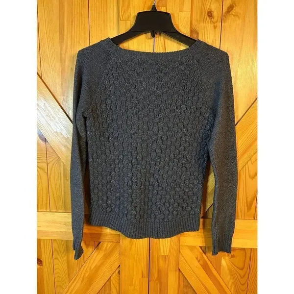 Aeropostale Gray Pullover Knit Crew Neck Sweater Size Small (8900) - Image 5