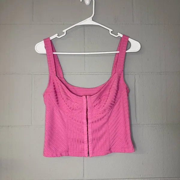 Free People Intimately Serenity Corset Cami Tank Top in Pink Women’s Size Medium - Image 5