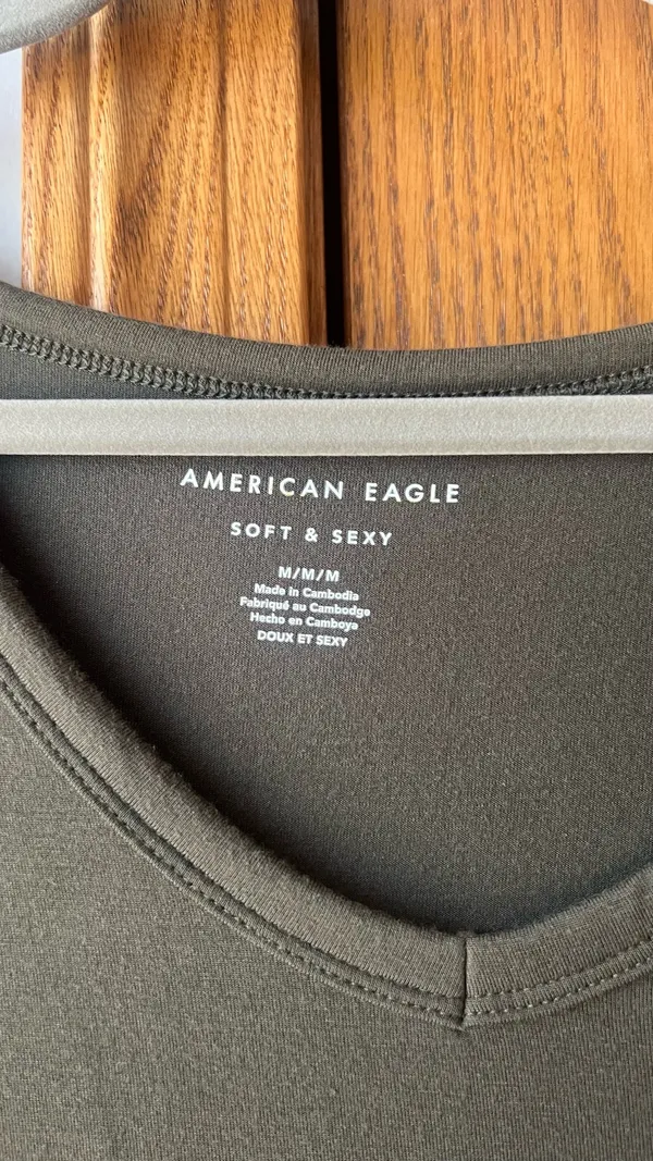 American Eagle V-Neck Soft & Sexy Tee - Image 4