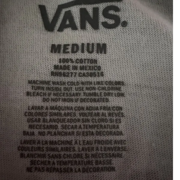 Vans Off The Wall Van Repair Co Raglan Tee Womens M Pink White Graphic Cotton - Image 12