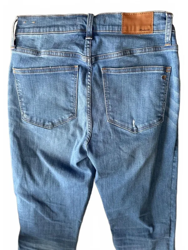 Madewell Women's Denim Jeans Size 25 Cali-Demi Boot Distressed Grunge Streetwear - Image 5
