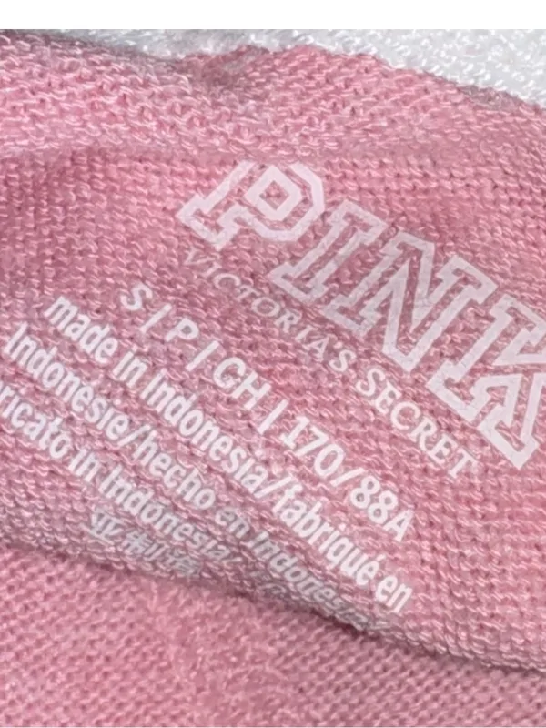 Victoria’s Secret pink grey gray hoodie sweatshirt hooded sweater - Image 3