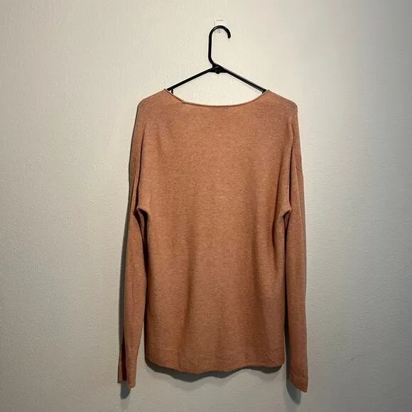 Madewell‎ Heather Rose Pink Scoop Neck Kimball Pullover Sweater - Large - Image 3
