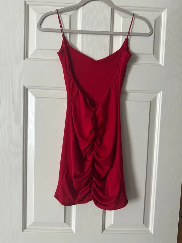 Windsor Red Mini Dress - Image 2