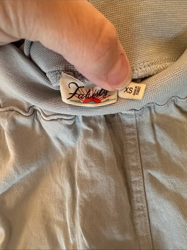 Faherty Light‎ Gray Elastic-Waist Shorts size XS EUC - Image 2