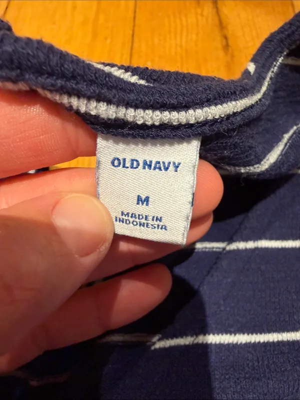 Old Navy Women’s Blue Striped Jumpsuit Size Medium - C1-337 - Image 3
