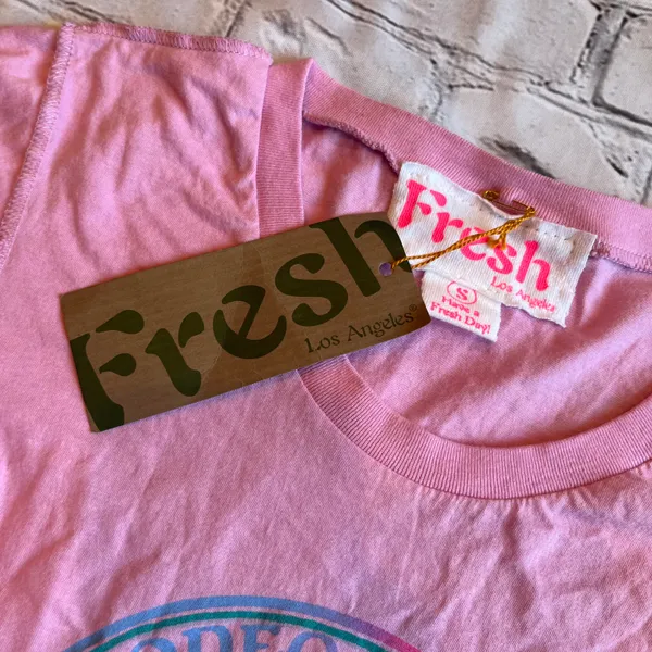 VTG Y2K FRESH L.A. Beverly Hills Rodeo Drive Shopping Club T-Shirt Small NWT NEW - Image 5