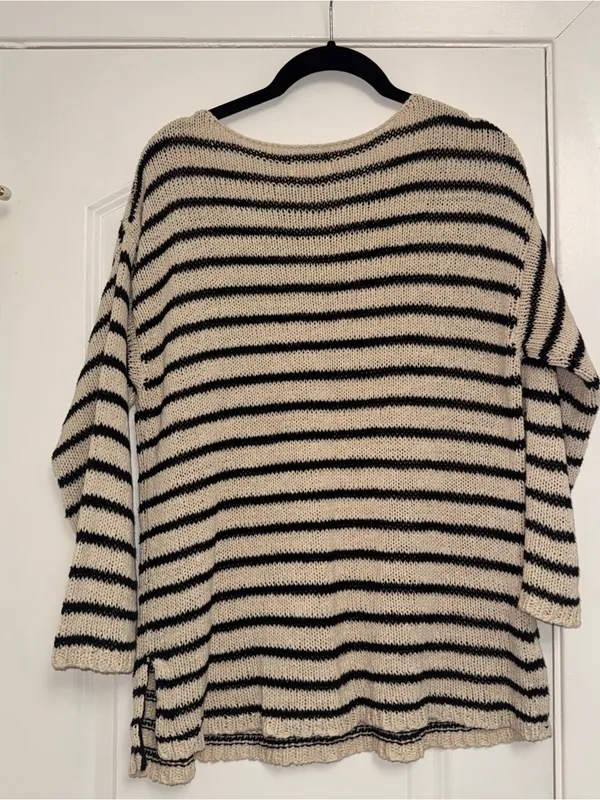 Lou & Grey Striped Crewneck Sweater - Image 2