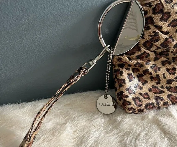 Lulu Animal Print Wristlet Brown - Image 4