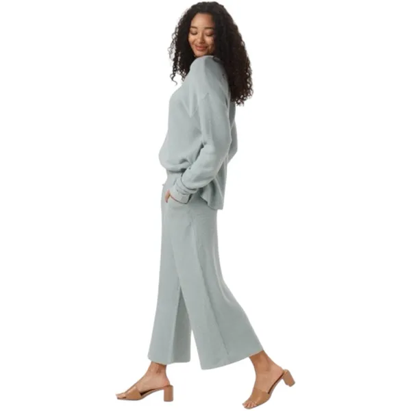 The Normal Brand Lounge Set Helen Knit Sweater Henley Top Wide Leg Pants XS / S - Image 3