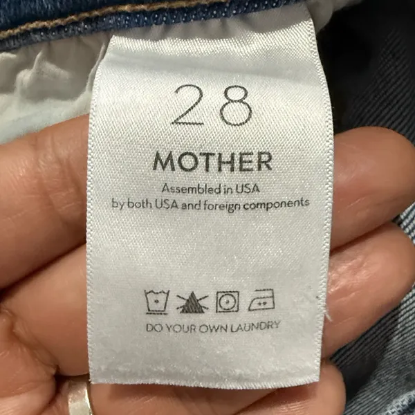 MOTHER The Tripper Ankle Fray Blue Distressed Straight Leg Jeans - Image 14