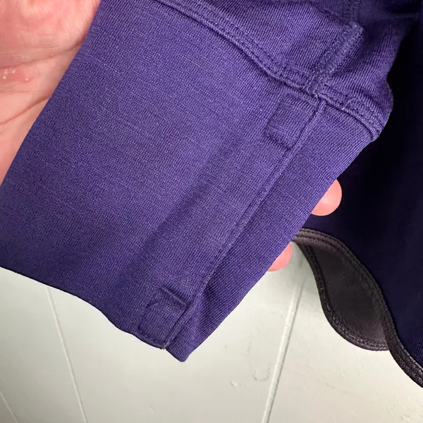Nike Womens M Purple Dri Fit Wool Blend Half Snap Running Hoodie Athletic Sporty - Image 4