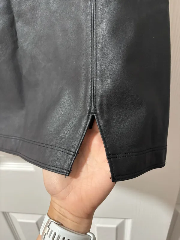 Abercrombie Faux Leather Mini Skirt - Image 3