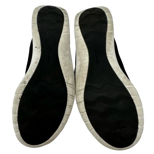 Clarks Size 7.5 Flats‎ Black Cloud Steppers Comfort Shoe Slip On Workwear Ortho - Image 7