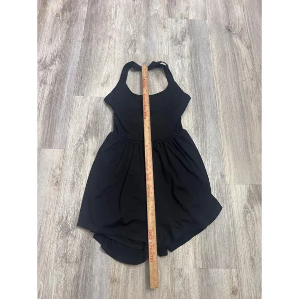 Halara Black Softly Zero Airy Backless Twisted Flare Low Support Dance Large NEW - Image 8