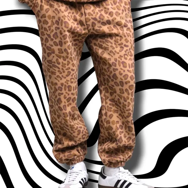 •NEW• CMFRT Womens minimalist Straight leopard sweatpants • Size XL - Image 2