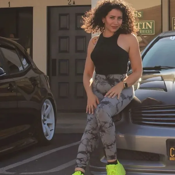 Tie-dye leggings scrunch butt TikTok size M - Image 2