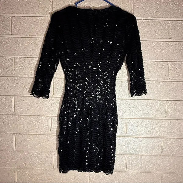 Lulus Elegant Black Sequin Dress - Image 2